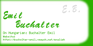 emil buchalter business card